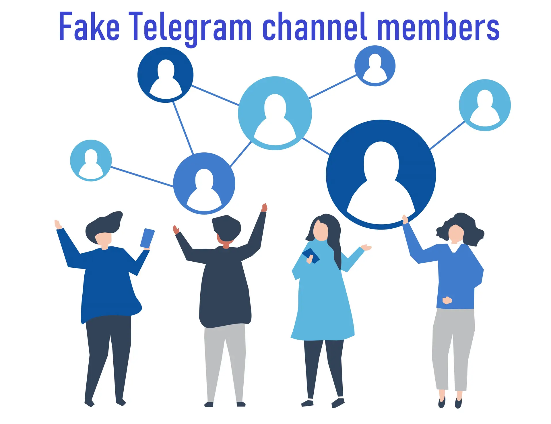 Fake Telegram channel members