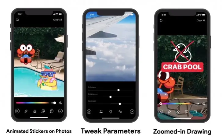 Telegram's new update with video editing capabilities and animated stickers released