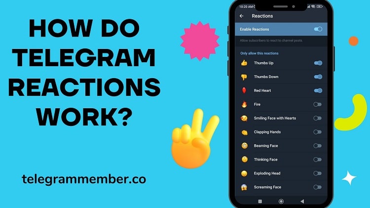 buy telegram reaction