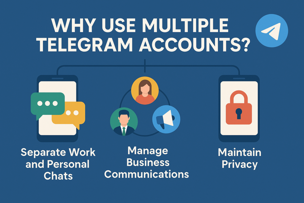 Discover the key benefits of using multiple Telegram accounts, including better organization, improved privacy, and separation of personal and professional communication.